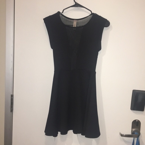 Black Mesh Insert Skater Dress | Small | W… - Picture 5 of 8